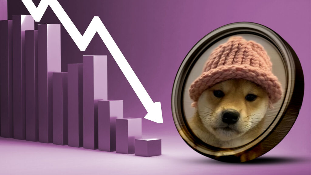 dogwifhat Цена на многолетнем минимуме: впереди еще одно падение или разворот?