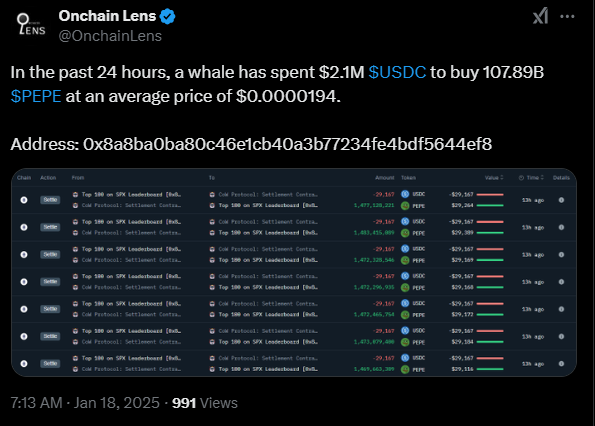PEPE Price Shoots Up As Binance Expands To Serve MENA Region