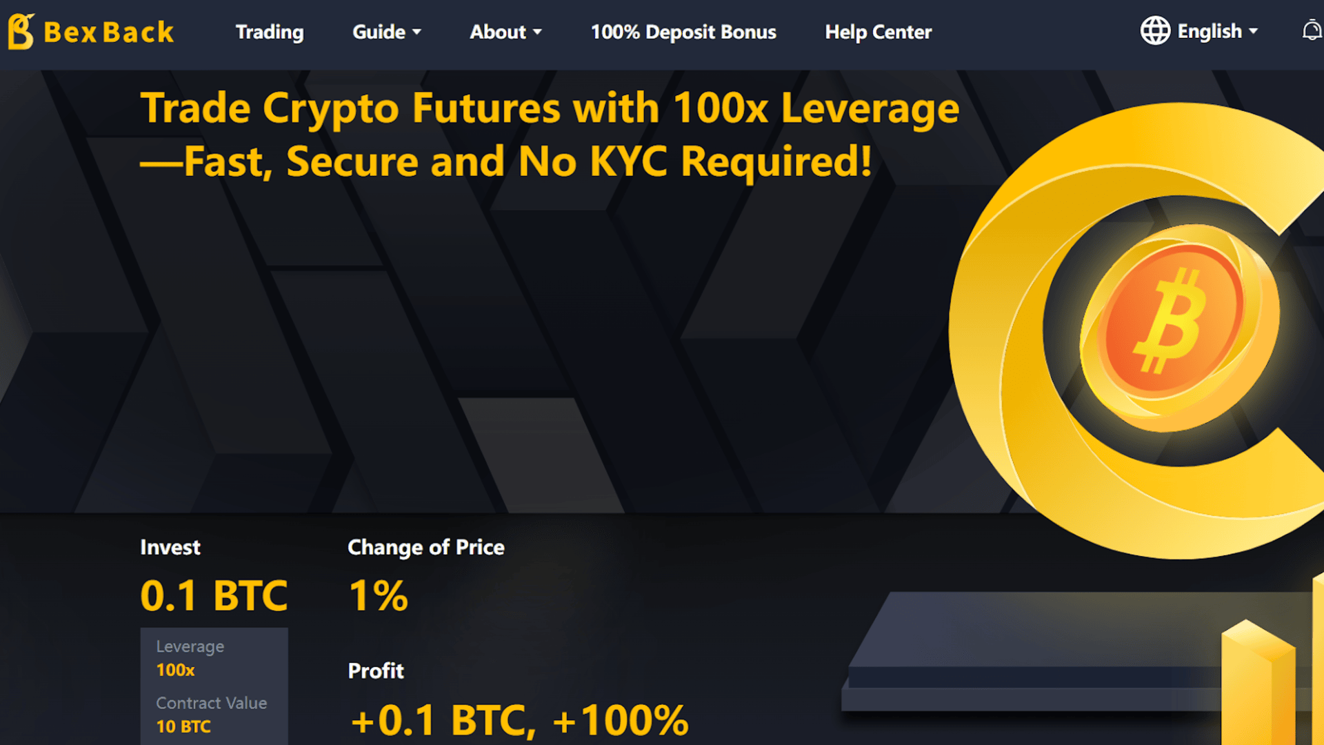 BexBack Exchange Announces Latest 100x Leverage, No KYC, And 100% Deposit Bonus
