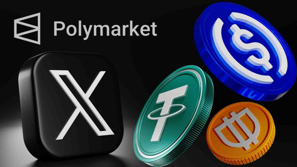 X se asocia con Polymarket mientras Apple y Google miran a las Stablecoins