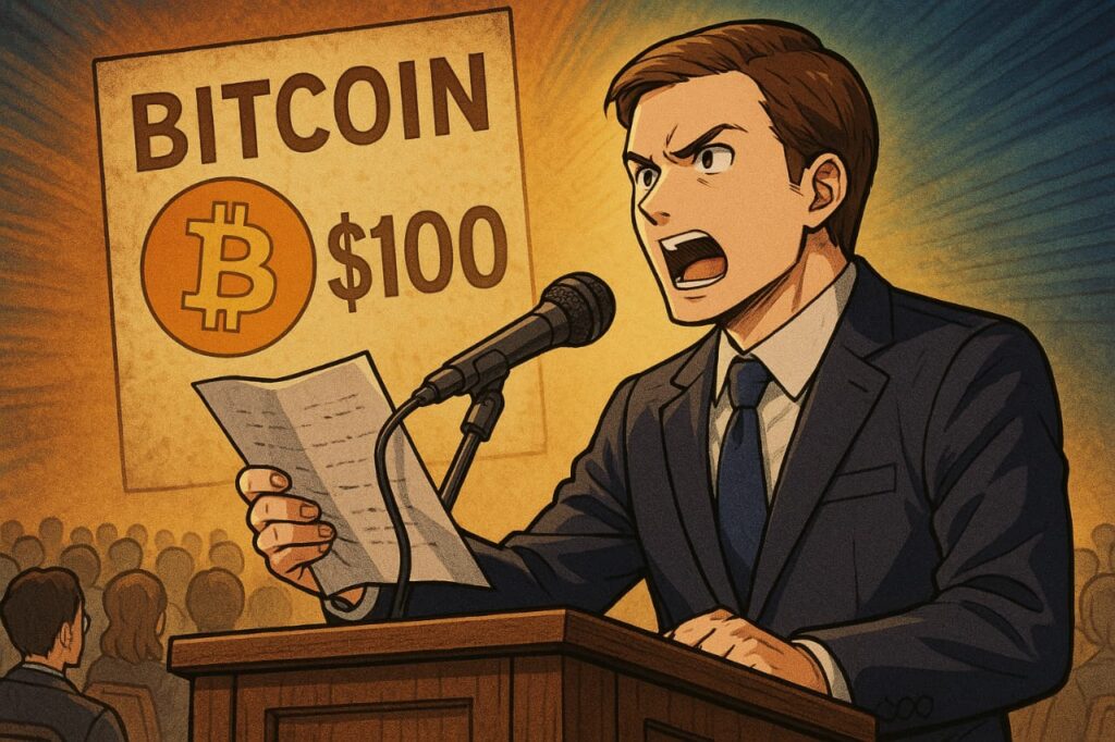 Le discours oublié qui a marqué l’histoire du Bitcoin à 100 $