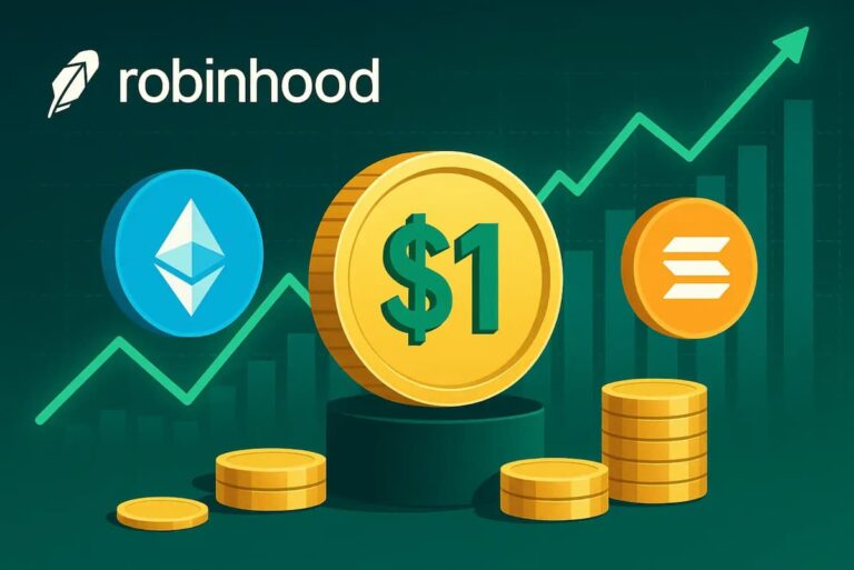 Robinhood lanza el ‘staking’ de Ethereum y Solana desde solo 1 dólar: ¿la mejor oportunidad cripto del momento?
