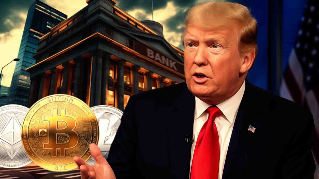 President Trump Fires Warning Shot At Banks Over Crypto Bias