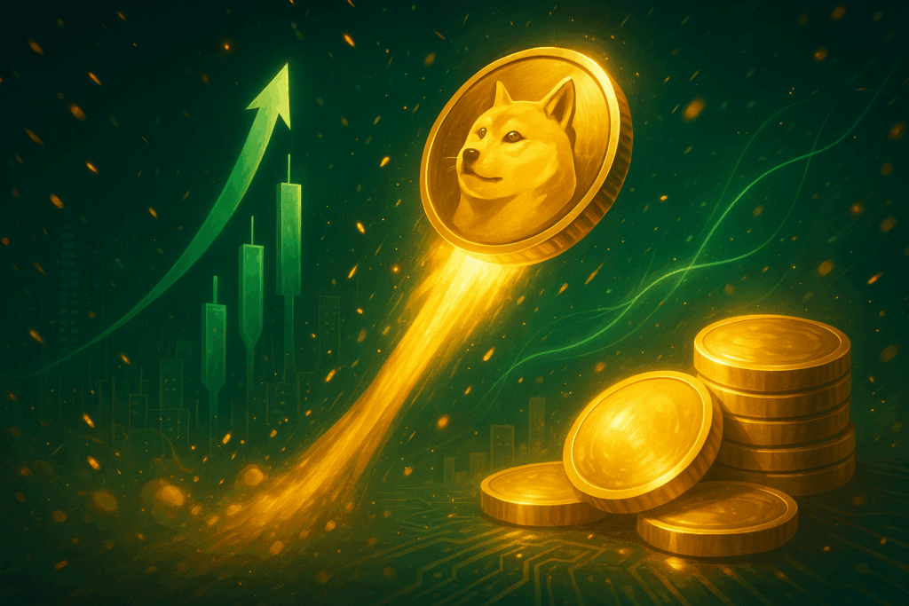 Dogecoin bondit, le marché dépasse 4 000 Mds $