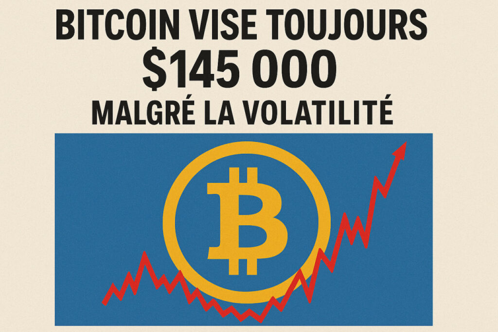Bitcoin vise toujours 145 000 $ malgré la volatilité