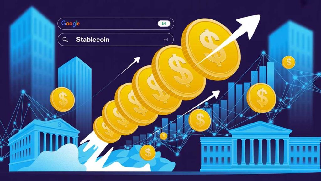 Stablecoins : Google Trends explose, Wall Street entre en jeu