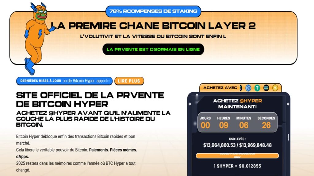 Bitcoin Hyper, la nouvelle crypto qui libère le potentiel du Bitcoin