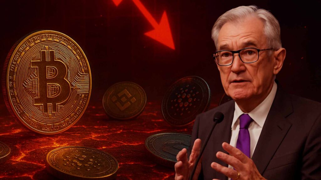 Crypto Market Dips: BTC, ETH, BNB Fall 4–10% Before Powell Speech