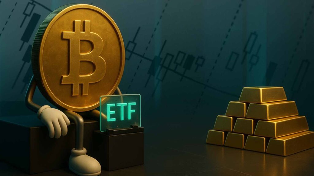 Bitcoin ETF Outflows Shoot $530 Million As Yellow Metal Gold Sucks Liquidity