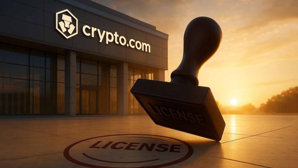 Crypto.com demande une licence bancaire et s’inscrit dans la tendance du secteur