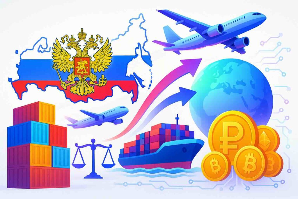 Crypto Russie : vers la légalisation des cryptos dans le commerce extérieur