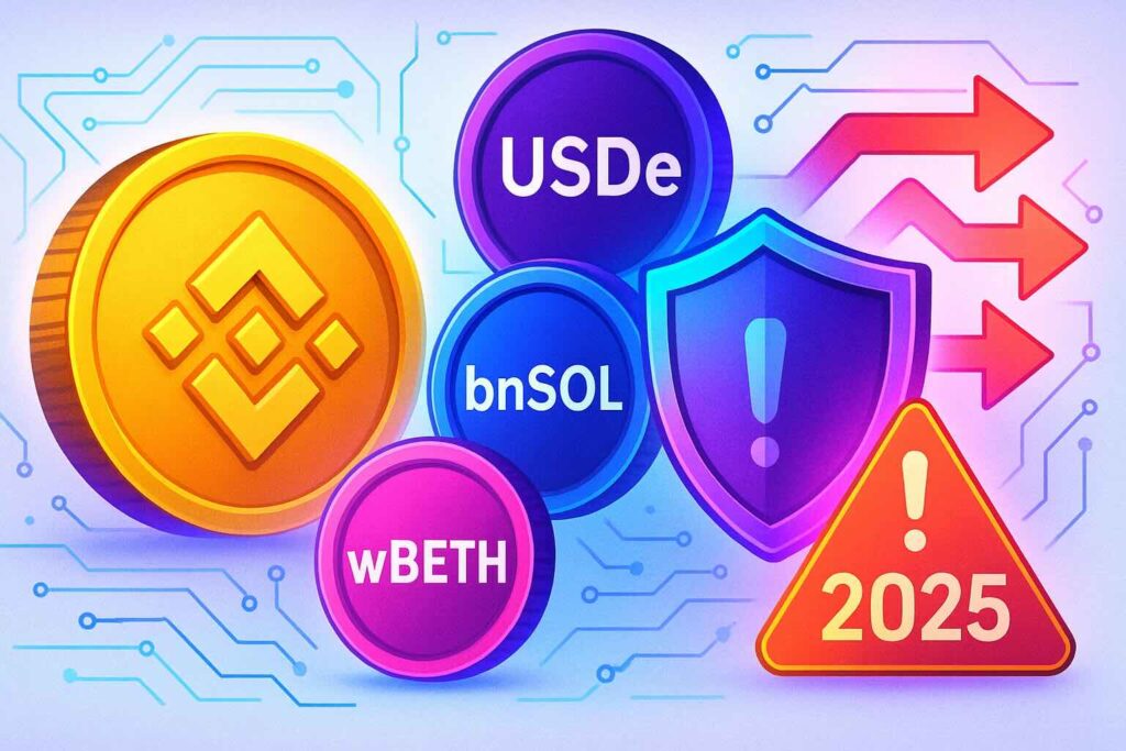 Binance face au depeg USDE, bnSOL, wBETH : signaux d’attaque 2025