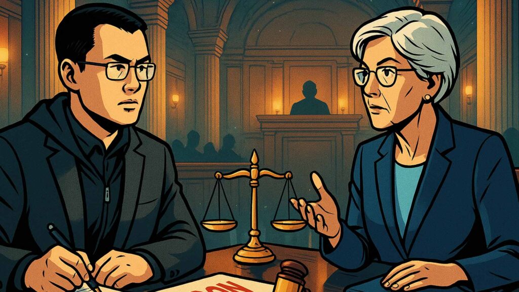 Crypto War Heats: CZ’s Legal Team Slams Warren Post-Pardon