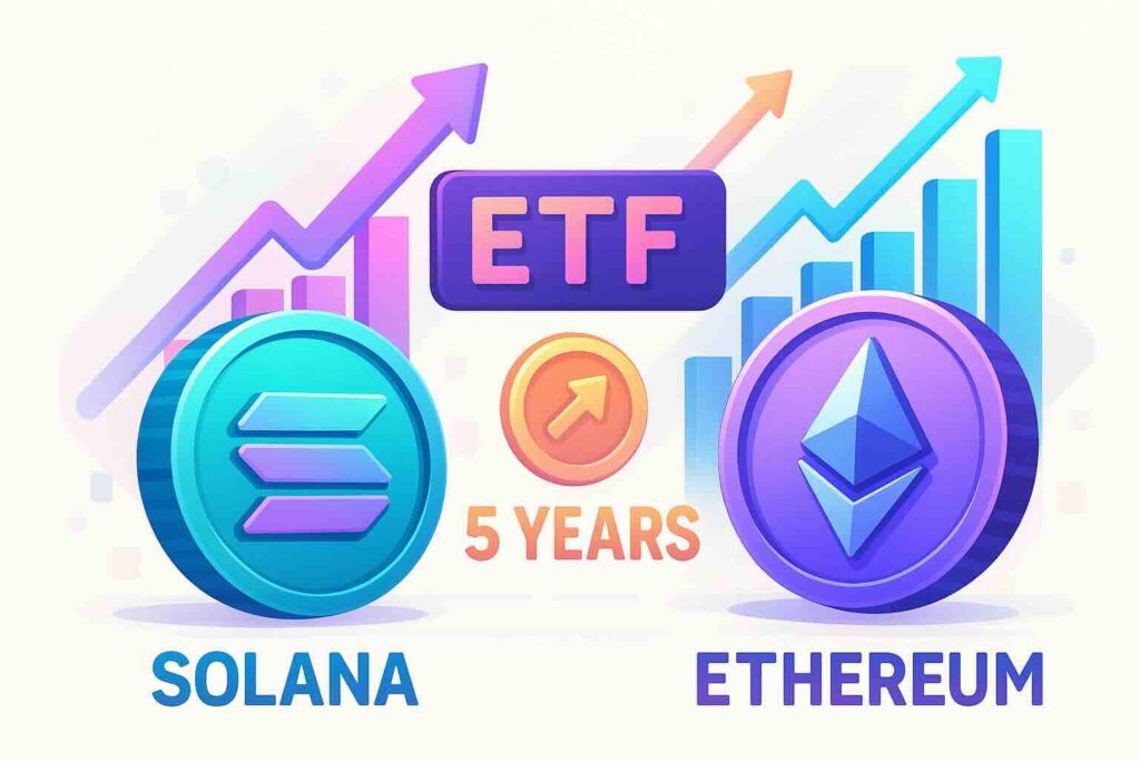 ETF Solana vs ETF Ethereum : lequel a le plus de potentiel pour les 5 prochaines années ?
