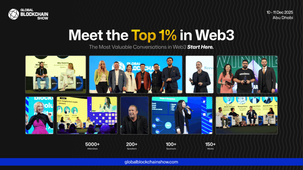 Block your Dates for The Global Blockchain Show 2025 hosted by VAP Group in Abu Dhabi