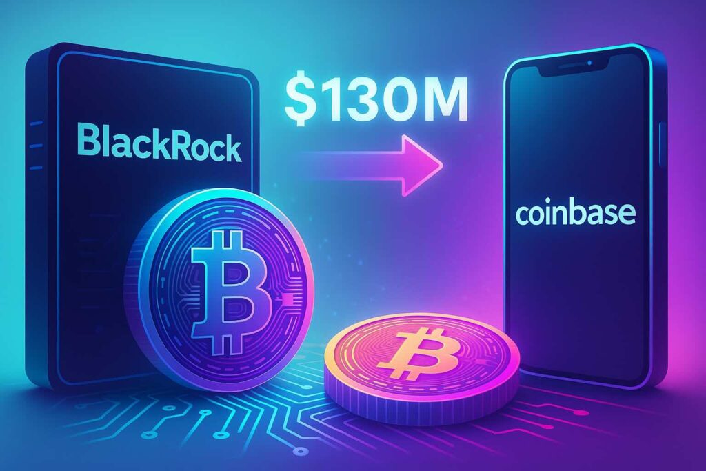 BlackRock et Coinbase : un transfert crypto de 130 M$