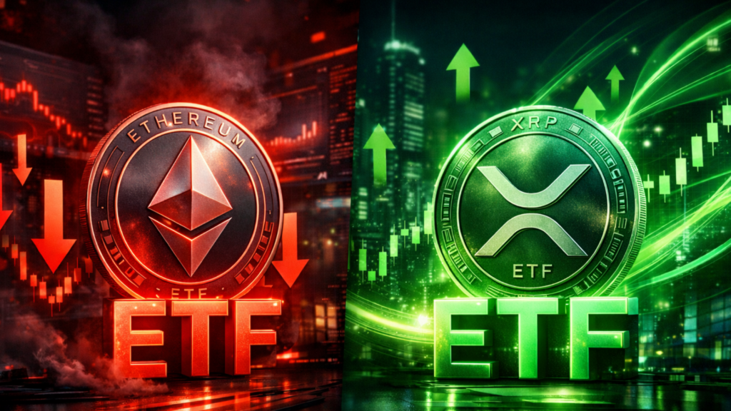 Ethereum ETFs Turn Red Again as XRP ETFs Extend Inflow Streak