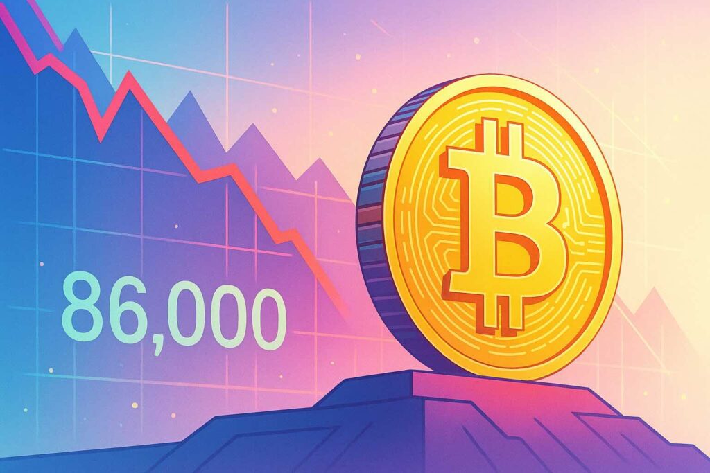 Bitcoin sous les 90 000 $, direction 86 000 $