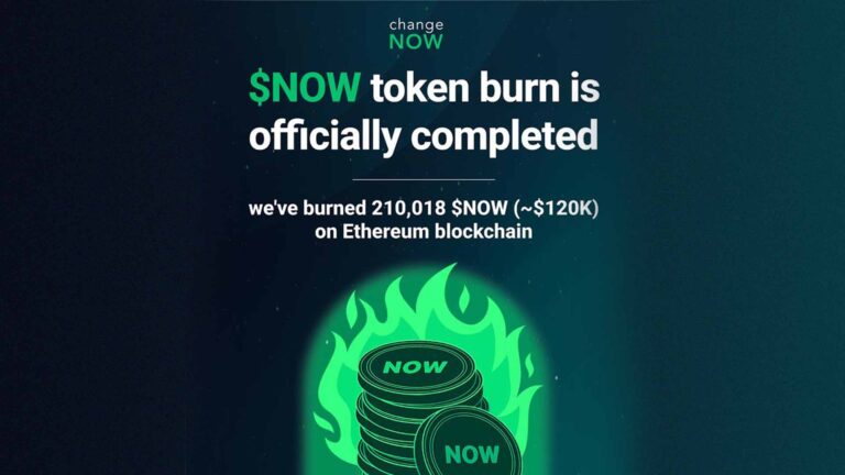 ChangeNOW Brings Back $NOW Burns
