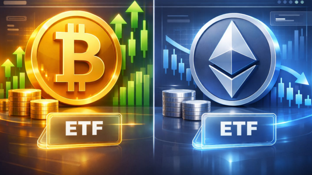 Bitcoin ETFs Open the Year Strong With $459M Inflows; Ethereum ETFs Lag
