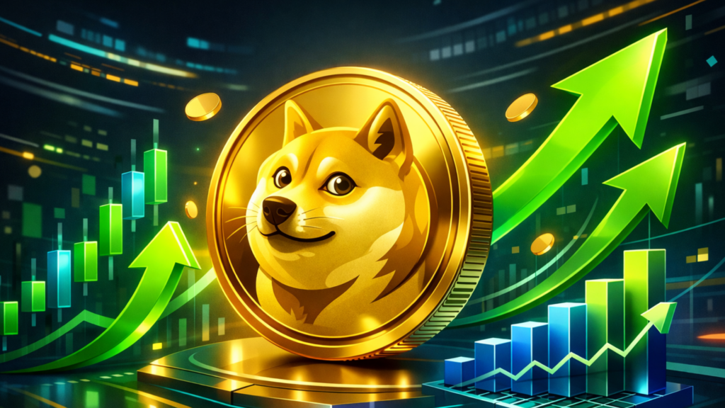 El precio de Dogecoin se dispara un 12% por el fuerte impulso alcista