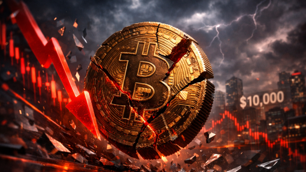 Bitcoin Price Crash to $10,000 Possible In 2026, Says Bloomberg Expert