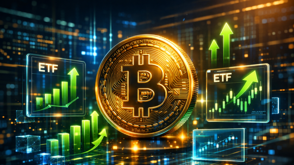 Los ETFs de Bitcoin se vuelven positivos con entradas de $117M tras una racha de cuatro días de salidas
