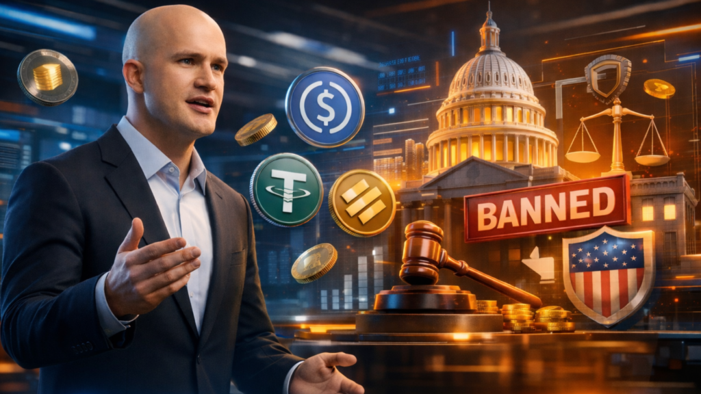 Coinbase CEO Argues Against US Banning Stablecoin Rewards