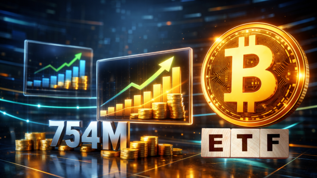 Bitcoin ETFs Pull In $754M as Fidelity’s FBTC Leads With $351M