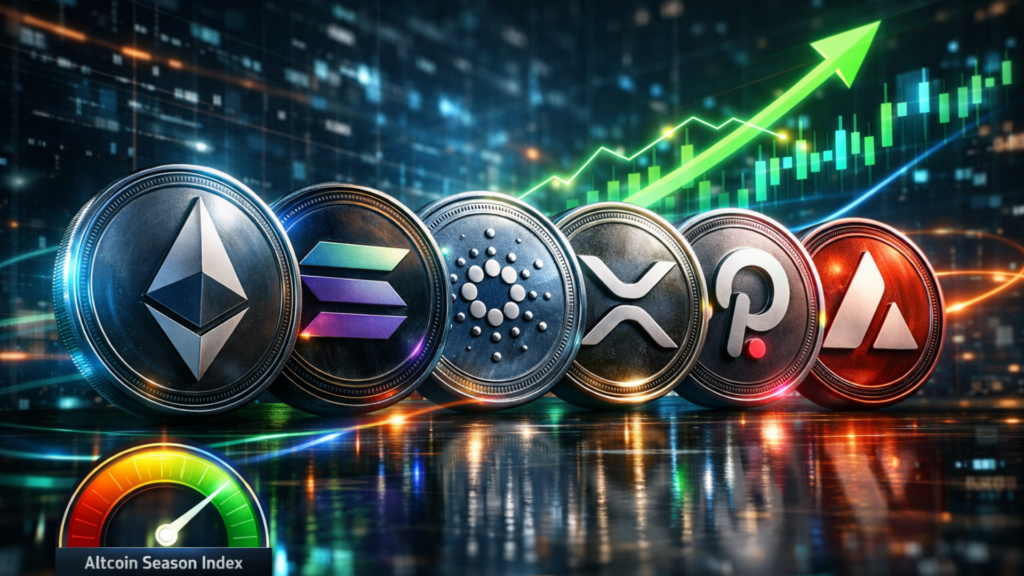 Las señales de la temporada de altcoin se refuerzan mientras el índice de la temporada de altcoin insinúa una ruptura en 2026