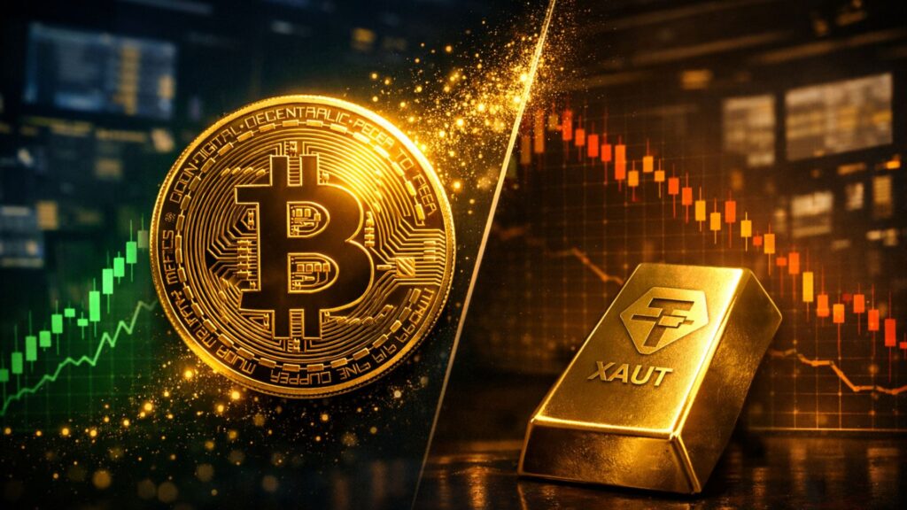 Bitcoin spiegelt Gold-Muster wider: Institution verkauft XAUT: Ist die Gold-BTC-Rotation die nächste?