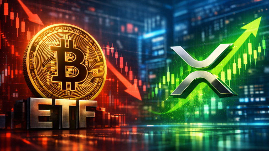 Недельный отток средств из биткоин-фондов составил $318 млн, так как XRP изменил тенденцию