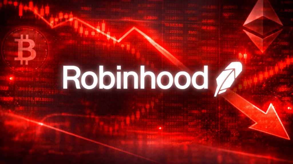 Las acciones de Robinhood caen un 8% al perder los ingresos por criptomonedas en el cuarto trimestre