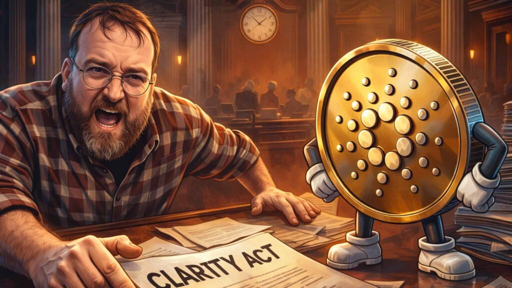 Cardano’s Charles Hoskinson Blasts CLARITY Act as Senate Crypto Talks Face Delay