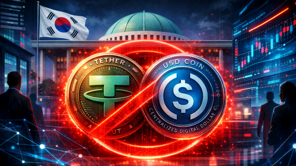 Южная Корея планирует ввести корпоративные крипто-правила без доступа к USDT и USDC