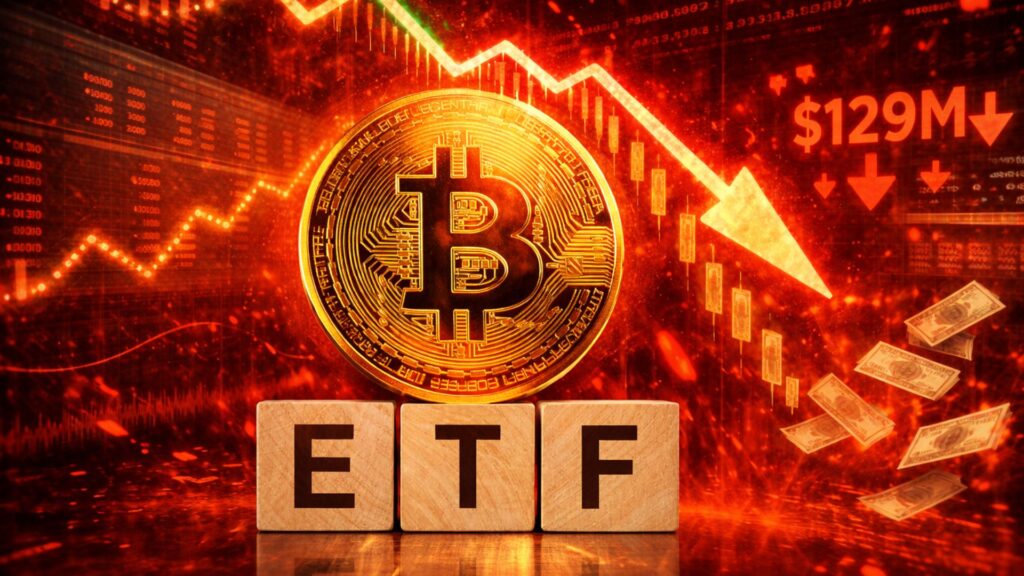 Seven-Day Inflow Run Ends as Bitcoin ETFs Post $129M Outflows