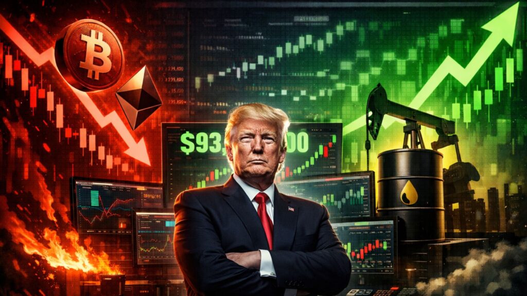 ‘TRUMP Insider’ Trader Doubles Down with $93M Position: Shorts Crypto, Longs Oil