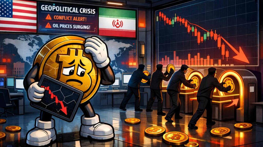 El precio del Bitcoin cae al agravarse las tensiones entre EE.UU. e Irán y los tenedores a corto plazo venden