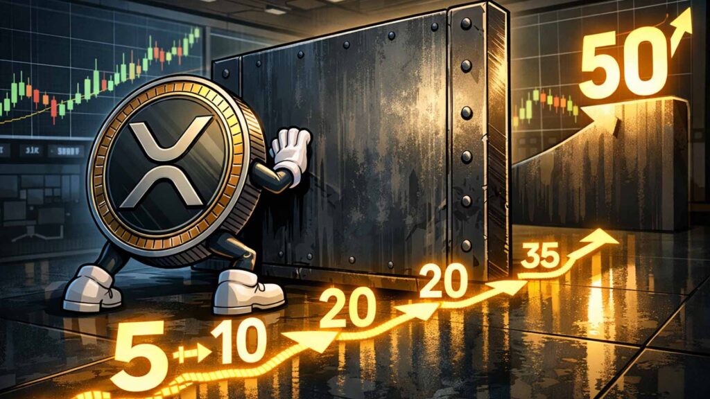 ราคา XRP กำลังมุ่งหน้าสู่การทะลุแนวต้าน 50 ดอลลาร์ ซึ่งเป็นการทะลุแนวต้านในรอบหลายปี แต่อุปสรรคสำคัญยังคงอยู่