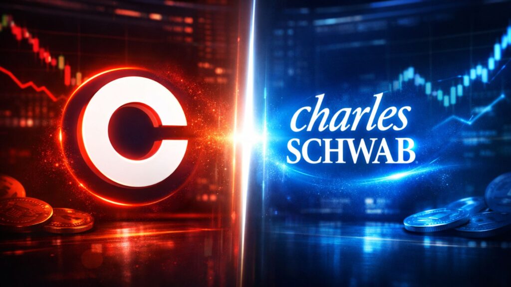 หุ้น Coinbase เสี่ยงต่อการขาดทุนหรือไม่ หลังจาก Schwab ประกาศแผนให้บริการซื้อขายคริปโตเคอร์เรนซี