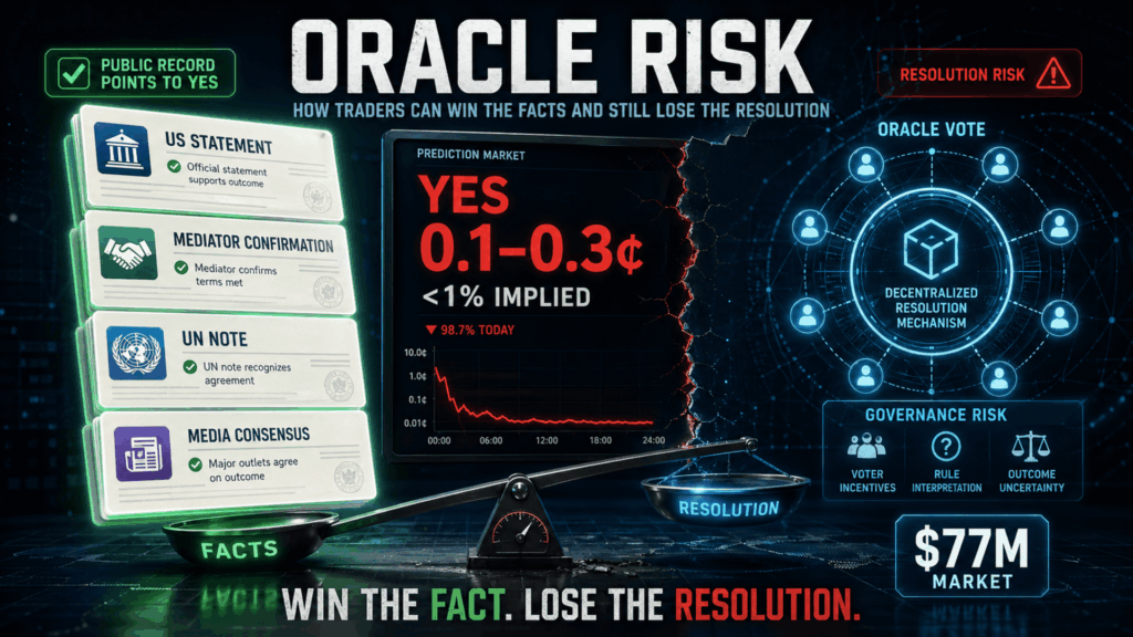 Oracle Risk: How Traders Win the Fact but Lose the Resolution