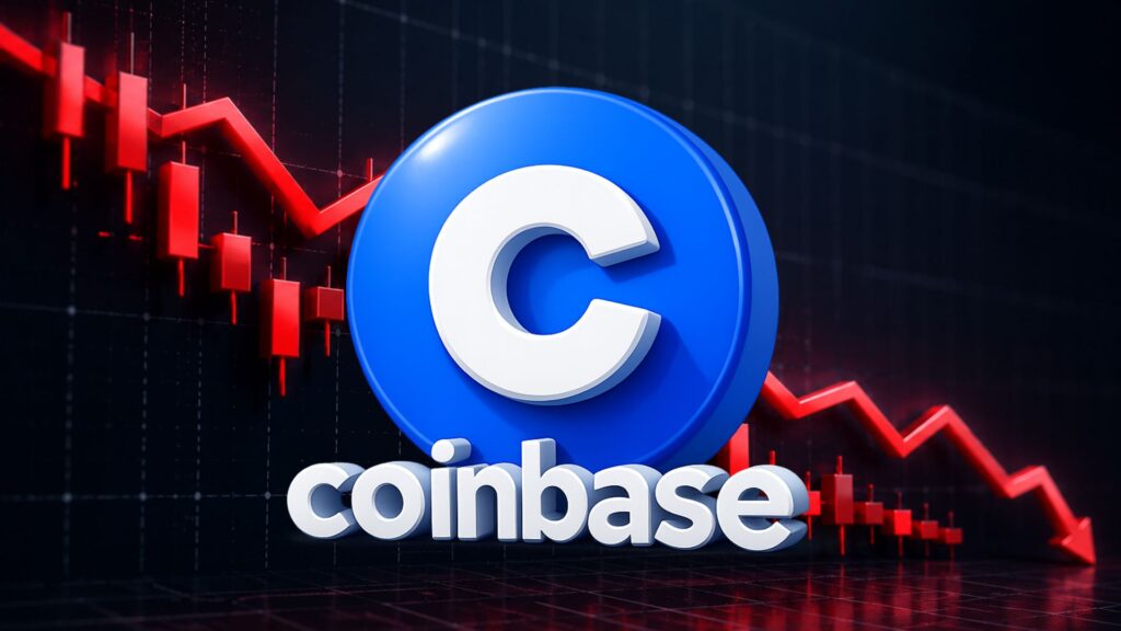 Coinbase Stock Drops Below Key Support as Major Risks Rise