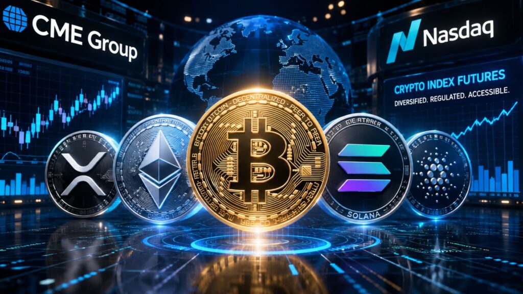 CME Nasdaq Crypto Index Futures to Track Bitcoin, Ether, XRP, SOL and More