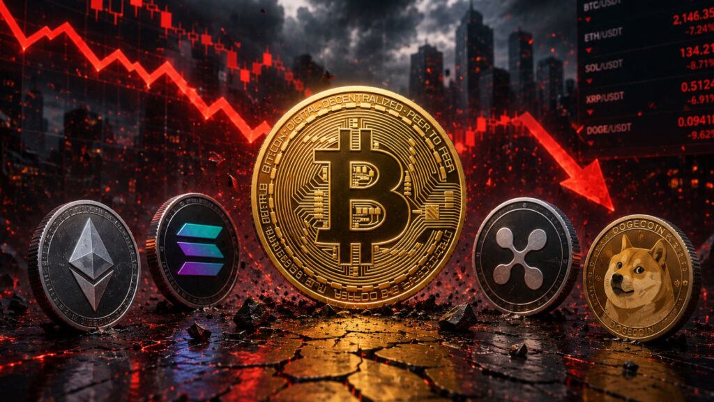 La crisis criptográfica de hoy: Por qué están cayendo el Bitcoin y las altcoins