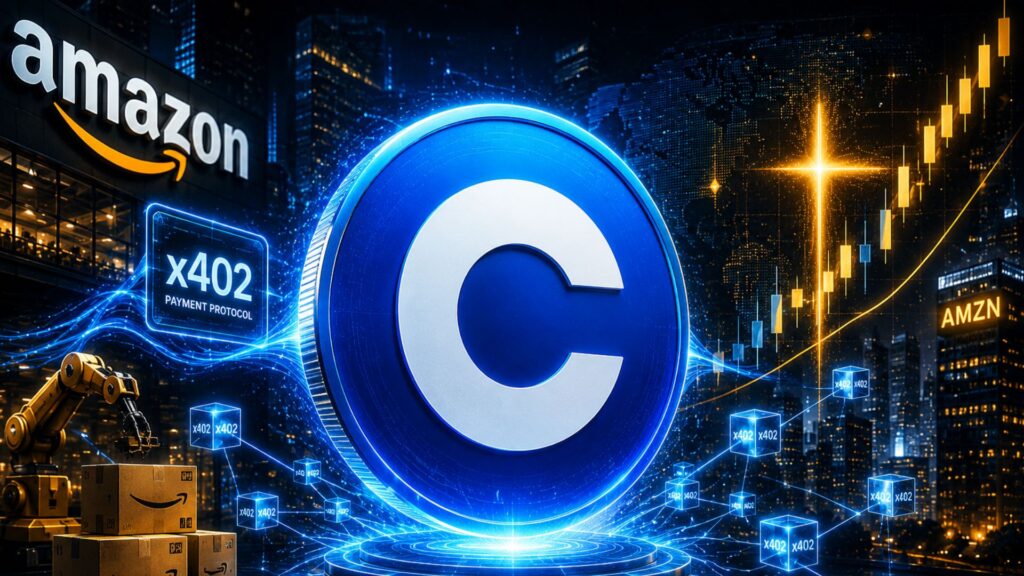 Coinbase News: x402 Protocol Launches On AWS As AMZN Soars
