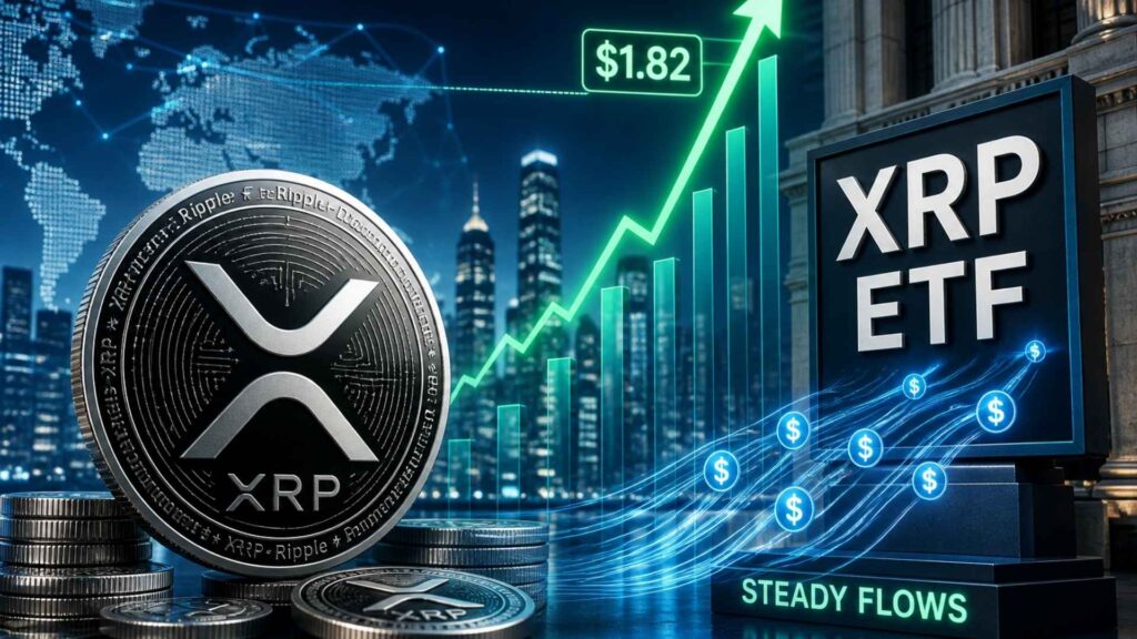 XRP-Preis bereitet sich auf eine Rallye auf $1,82 vor, da XRP-ETF-Flows stabil werden