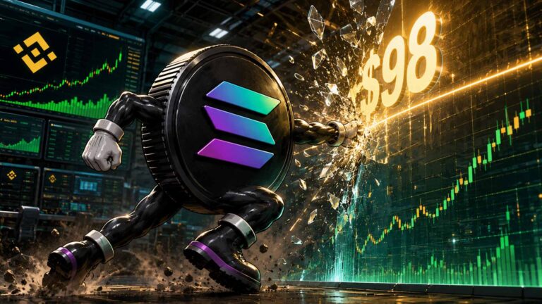 Solana Kursvorhersage: SOL testet Ausbruch bei $98, während Binance-Longs ansteigen