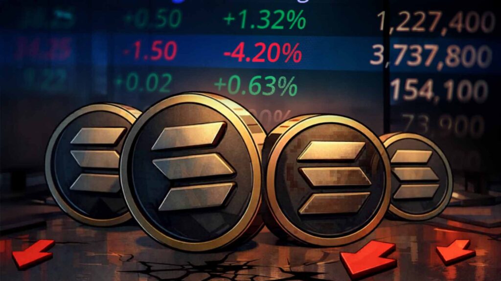 Solana Price Falls Toward Key Support as ETF Outflows and Network Activity Weaken