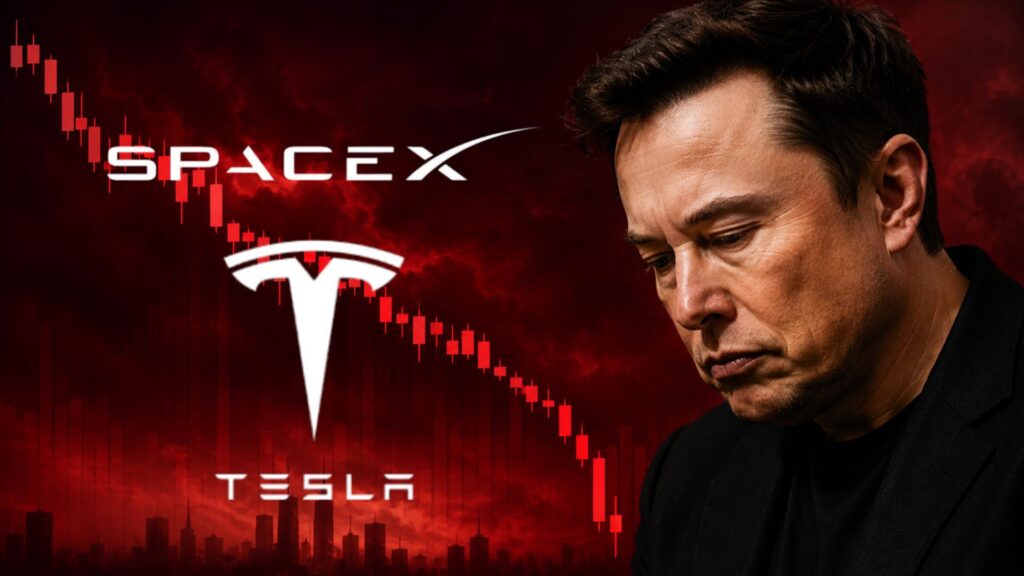 Elon Musk Net Worth Plunges $528 Billion as Tesla and SpaceX Stocks Dive