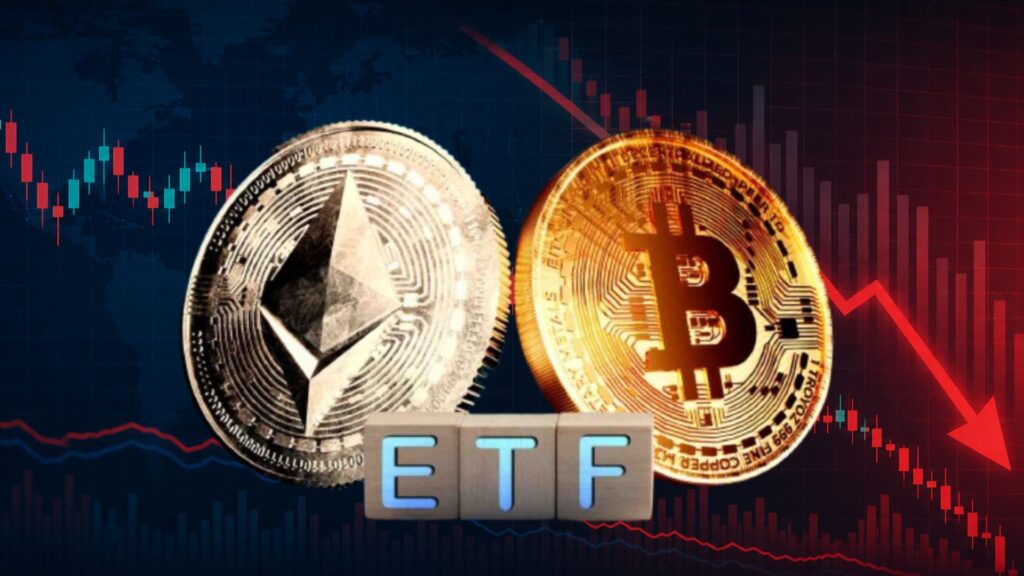 Crypto ETFs Hit by $527M Bitcoin ETF Outflows, Extending 8-Week Streak